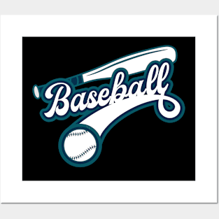 Retro Baseball Logo Posters and Art